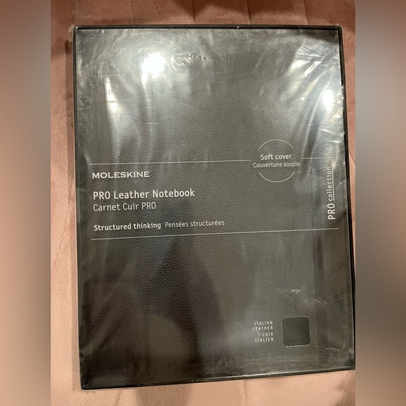 NIB Moleskine Limited Collection Leather Large Ruled Soft Cover Notebook Black - Picture 5 of 6